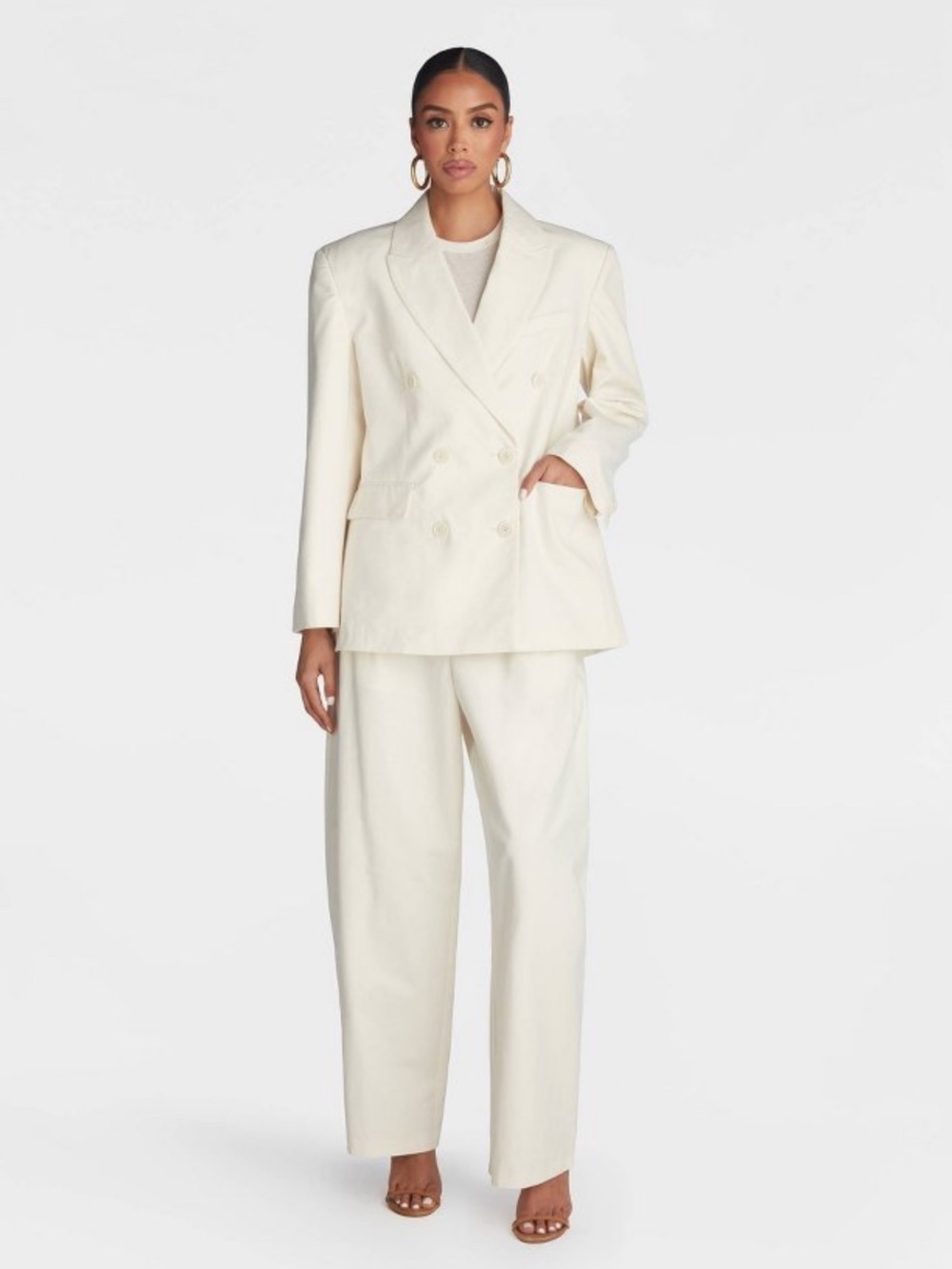 KBB by KAHLANA Women's 'The David
Blazer' -Cream XL
